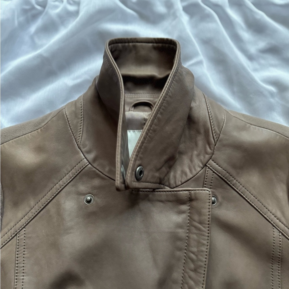 Joie Lambskin Leather Moto Jacket - Picture 4 of 15